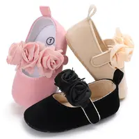 Infant Newborn Soft Sweet Mary Jane Baby Shoes Kids Wedding Party Dress Footwear Children Princess First Walker Baby Girl Shoes 1