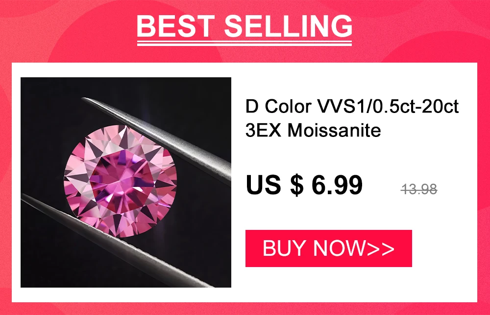 ピンクモアッサナイト クッションカット ルース ダイヤモンド 類似石