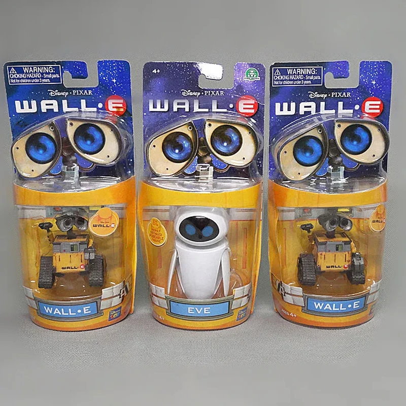 Disney Pixar Wall-E And Eve Action Figure Robot Toys Movie Posable New in  Box