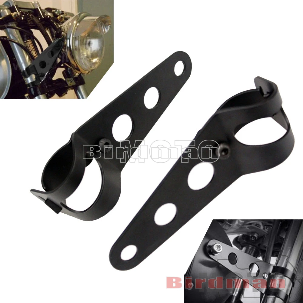 

Motorcycle Headlight Mounting Bracket Universal 28-35mm Fork Mount Clamp For Harley Honda Kawasaki Suzuki Cafe Racer Bobber