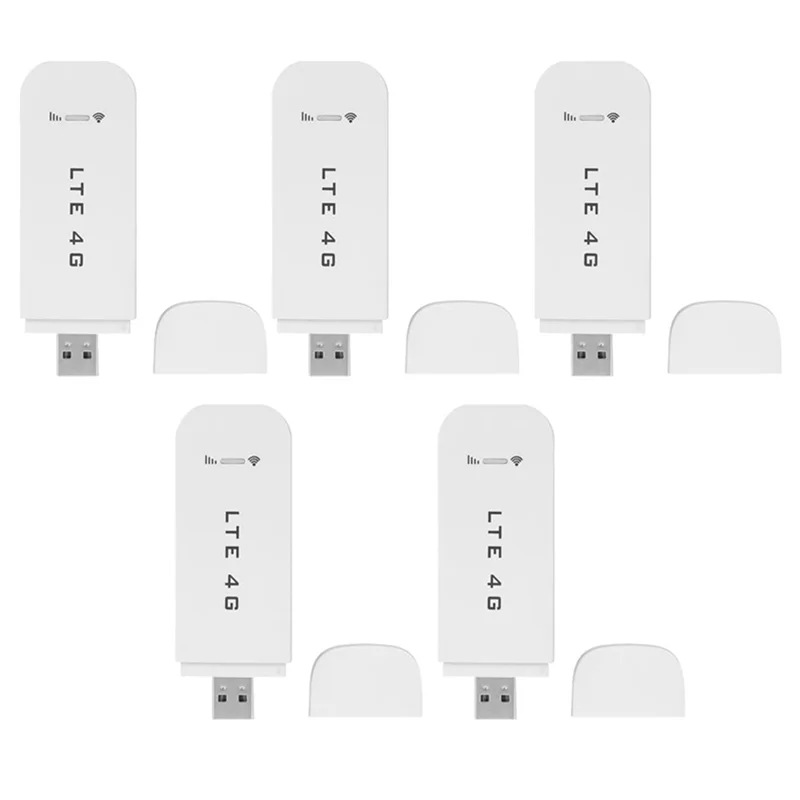 5X Lte Sim Kaart Data Usb Router 3G/4G Wifi Router Draadloze Usb Auto Modem 4G Wifi Sim Card Stick Mobiele Hotspot