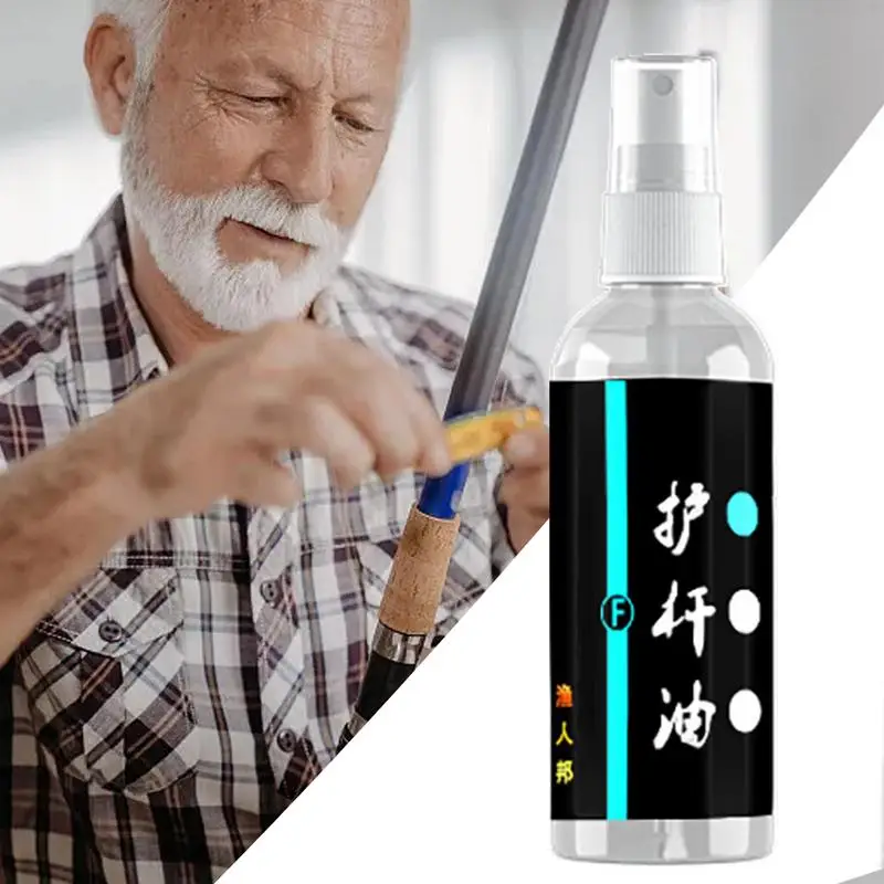 Fishing Rod Oil Multi-Functional Rod Cleaner Fishing Reel Cleaner Lubricator Fish Pole Uv Protection