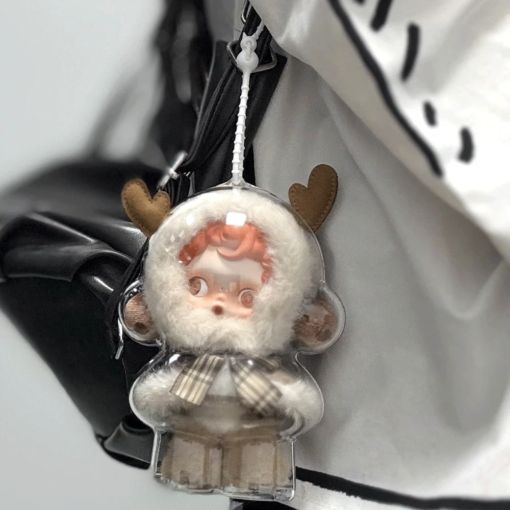 NEW Transparent Case For Skull Panda Protective Cover Plush Dolls