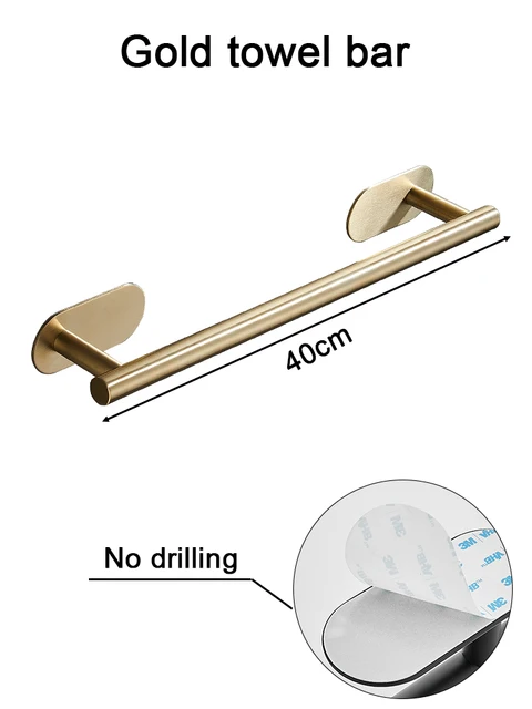 Gold towel bar