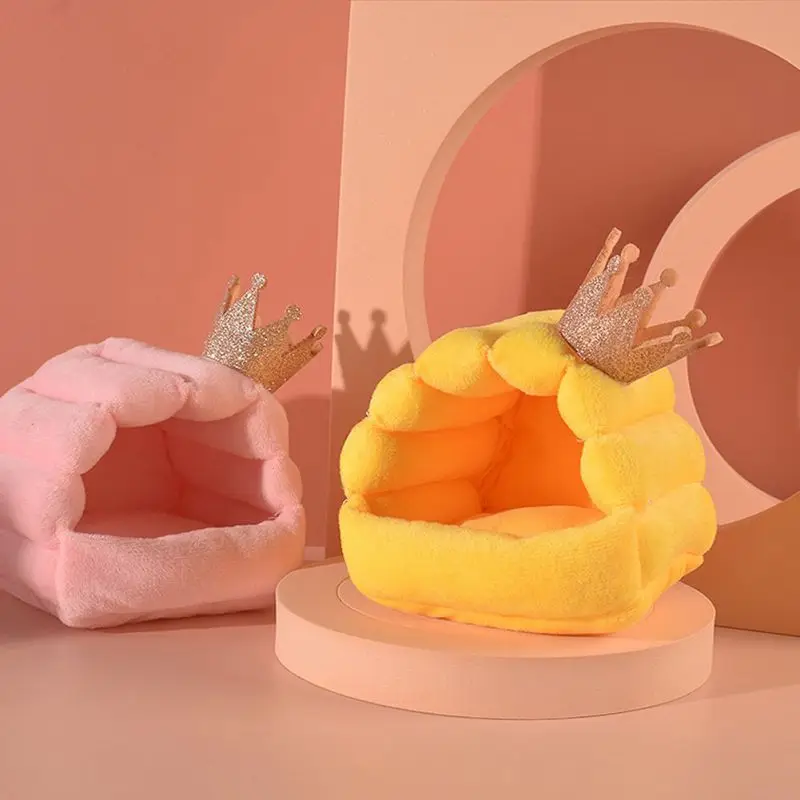 Chinchilla Rat Rabbit Bed Small Pet Animal Hamster Cages Warm House Nest For Guinea Pigs Mice Cotton Fabric Small Animal Bed