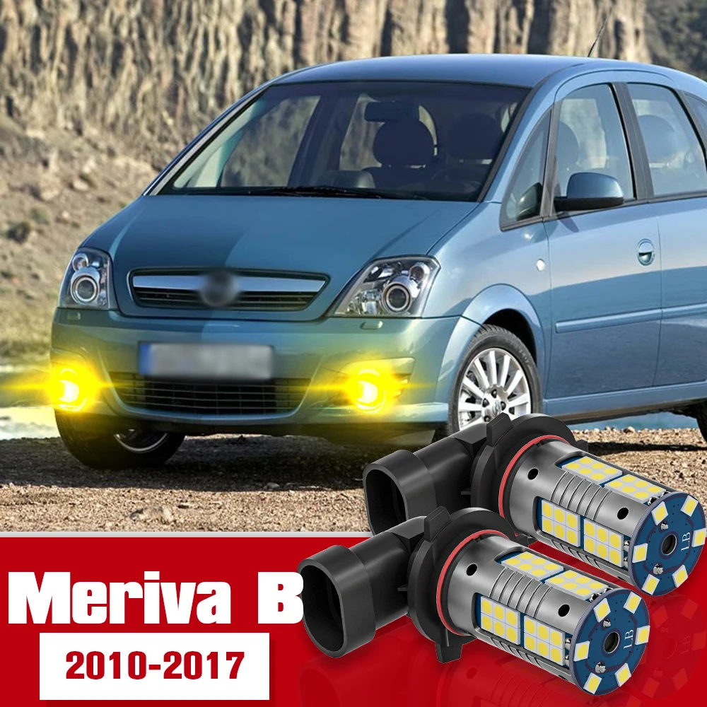 

2pcs Front Fog Light Accessories LED Bulb Lamp For Opel Meriva B 2010-2017 2011 2012 2013 2014 2015 2016