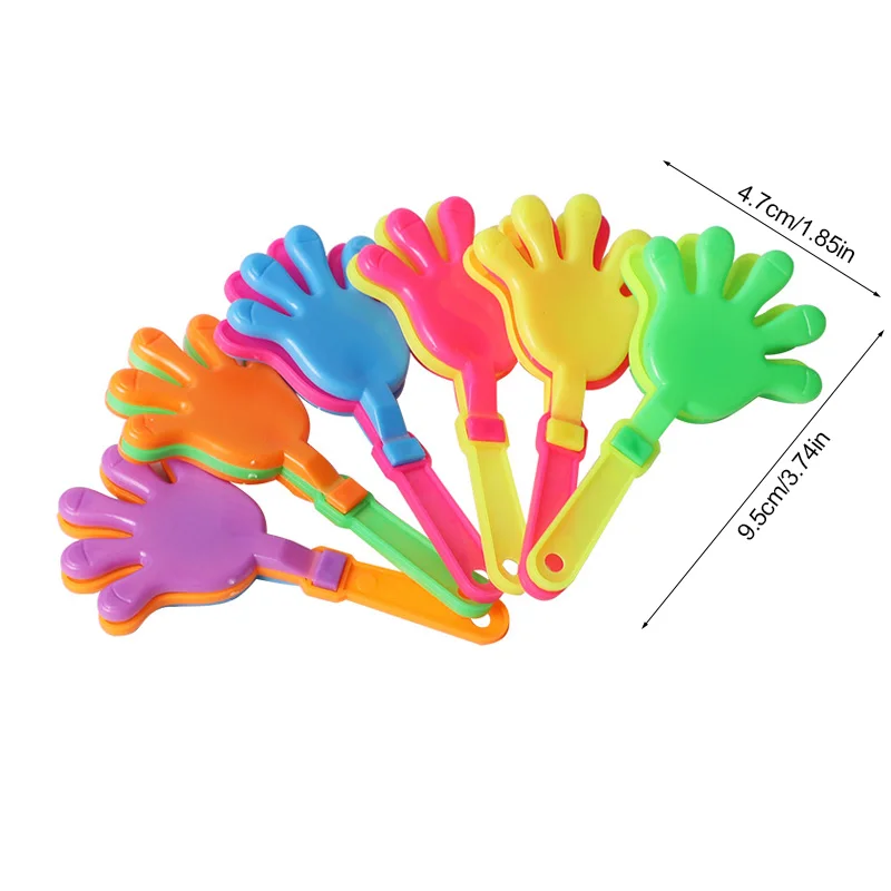 12/24 Stück Bunte Mini-Handklatscher für Sportwettkämpfe, Spiele, Anfeuerungsartikel, Geburtstagsparty-Geschenke – Detail 11