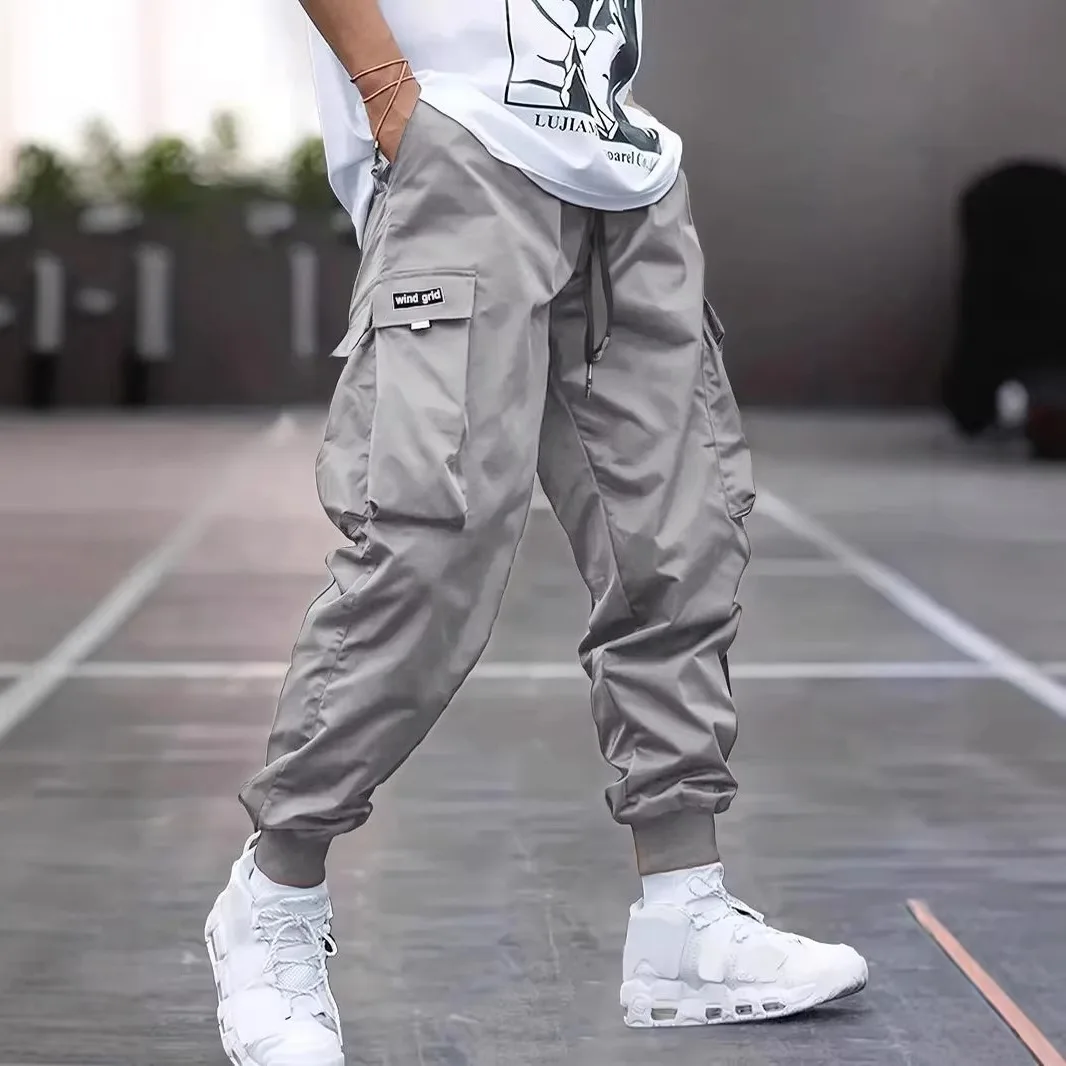 Loose Casual Men's Workwear Pants Spring Autumn New Style Trendy Brand Versatile Long Pants Polyester Blend Fabric for Daily... - 4