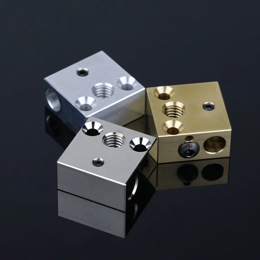 

CR10 высококачественный медный тепловой блок с покрытием для CR10 Hotend cr-10 Hotend для mk8 блок mk9 блок печатающая головка экструдер J-Head