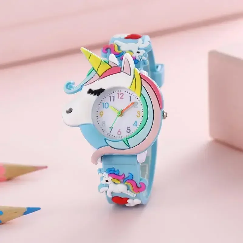 Cartoon Silicone Gift Watch for Boys and Girls Cute Colorful Lovely Kids Wristwatch Little Fresh Sport Jelly Candy Color 6