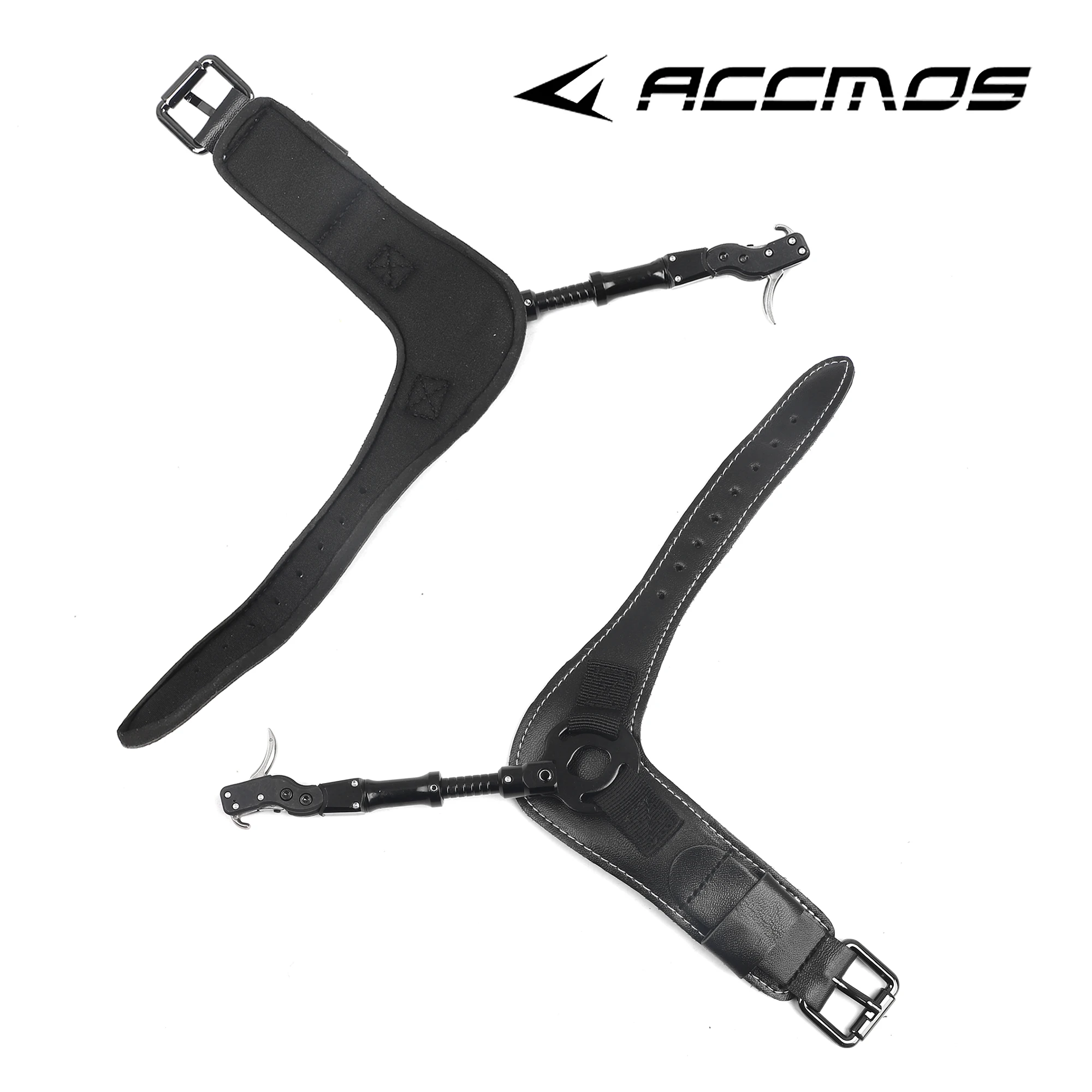 Archery Compound Bow Wristband Release Aid Archery Bow Release 360 Rotating Thumb Trigger Caliper For Hunting Accessory archery bow sight archery bow stabilizer set