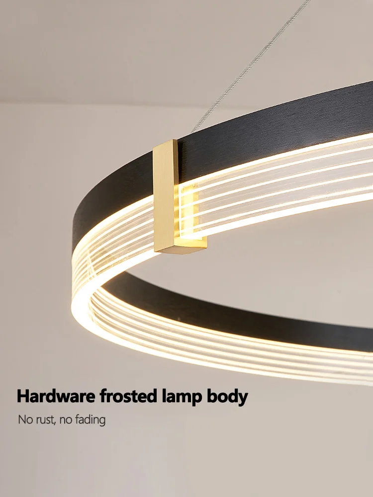 Living room chandelier simple modern led lighting creative Nordic luxury restaurant bedroom lamp designer high-end chandelier 5