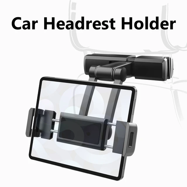 In-Car Headrest Tablet Mount For iPad 360 Degree Rotating Phone Mount –