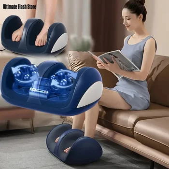 Super Grande Elettrico Piede Gamba Massaggiatore Tessuti Profondi Shiatsu Impastare Relax Rullo Riscaldato Vitello Alleviare Lo Stress Cura Del Piede Macchina Strumento 1