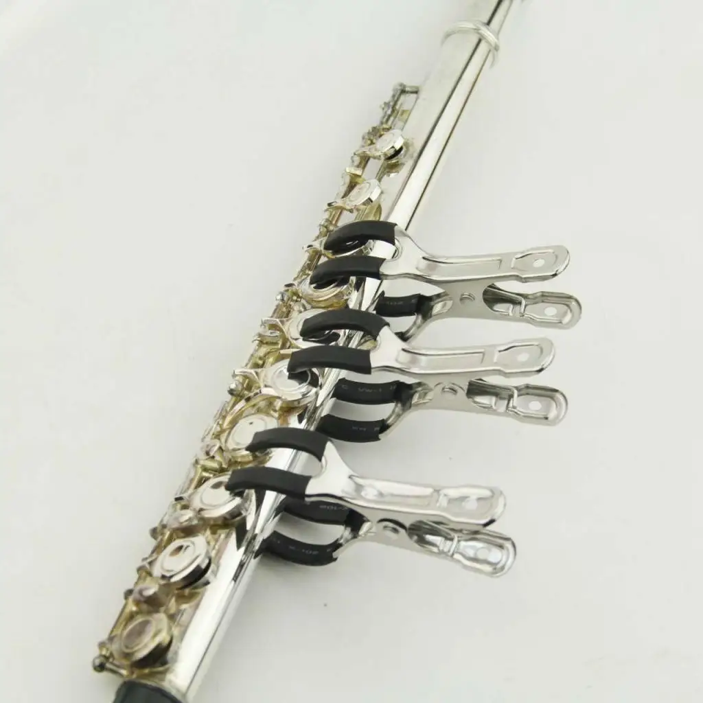 Set of 6 Clarinet Repair Mat Clip Indent Clip Tools Replacement Pads and Repairing for Flute Clarinet