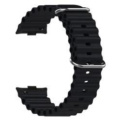 Breathable Waterproof Sport Bracelet Strap - Ocean Band Replacement Watchband Accessory for Redmi Watch 4 5 (BK Black)