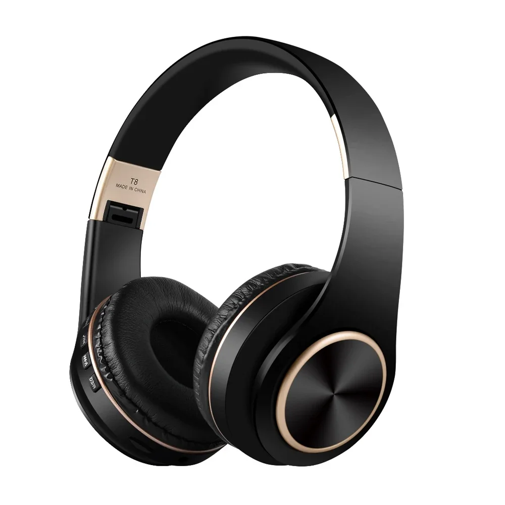 سماعات بلوتوث قابلة للطي، إلغاء الضوضاء، مشغل موسيقى MP3، سماعة رأس رياضية، سماعة بلوتوث، سماعات أذن كبيرة