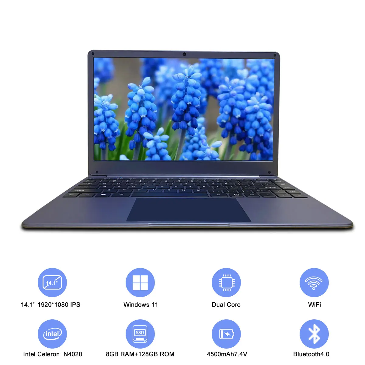 CRELANDER 14 Inch Laptop Intel Celeron N4020 IPS Screen 8GB RAM 128GB SSD Windows 11 Notebook 5G WIFi Mini PC Laptops Computer 2