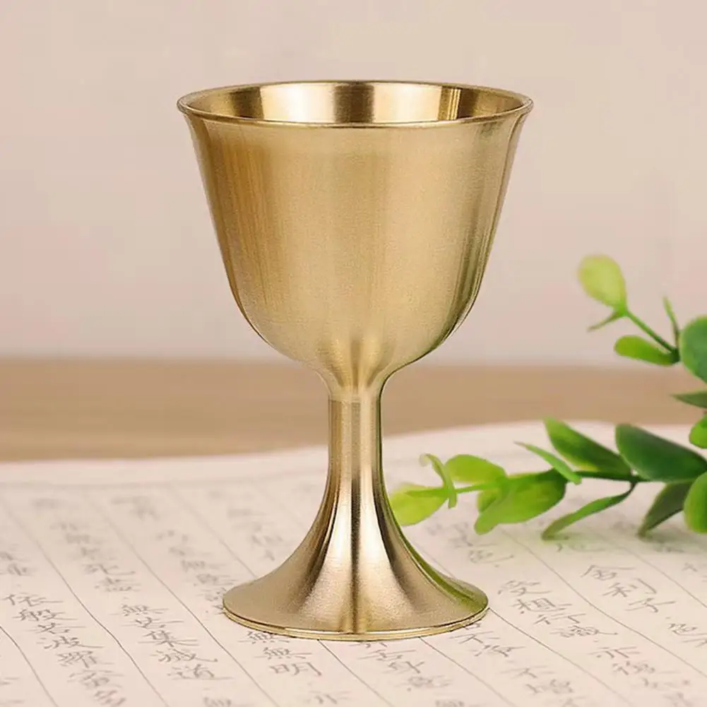 

Novel Drinking Wine Glass Durable Good Gloss Solid Lightweight Smooth Drinking Wine Glass