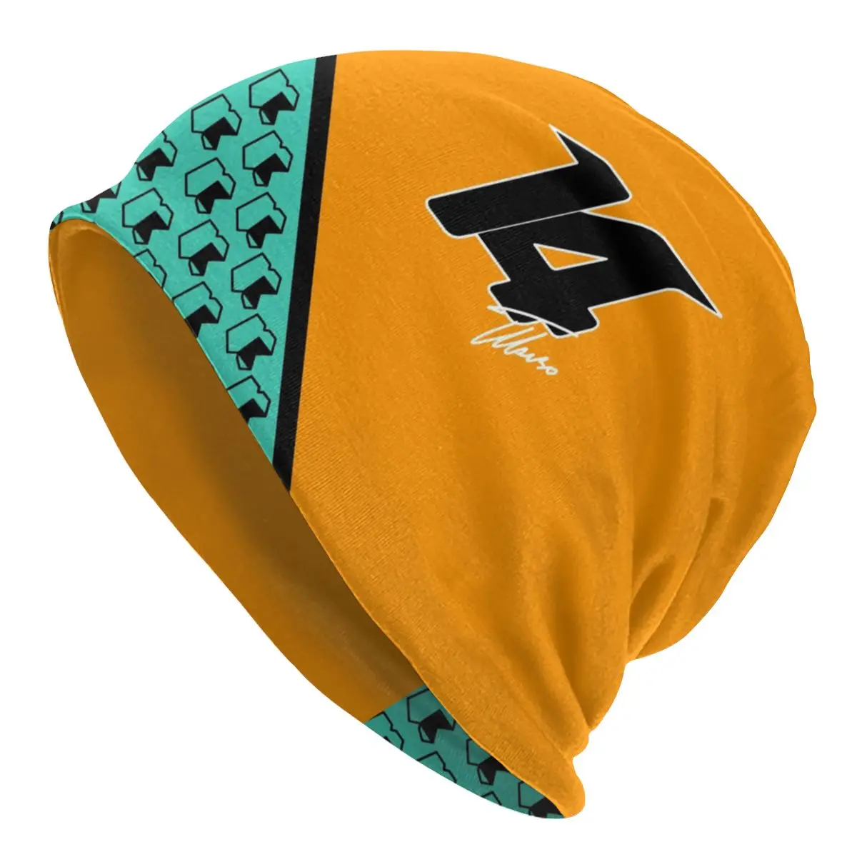 

Hip Hop Alonso 14 Skullies Beanies Men Women Winter Warm Slouchy Beanie Hat Sports Car Race Day Knit Bonnet Cap for Ski