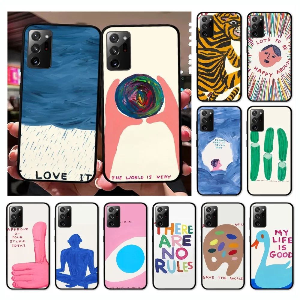 D-David-S-Custodia Per Telefono Shrigley Art Per Samsung Note 8 9 10 20 Pro Plus Lite M 10 11 20 30 21 31 51 A 21 22 42 02 03