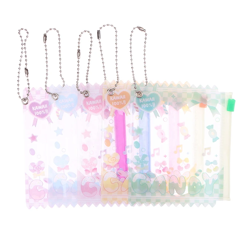 1PC Candy Bar Bag Cartoon Themed Badge Storage Case Pendant Protective Shell Card Doll Bag