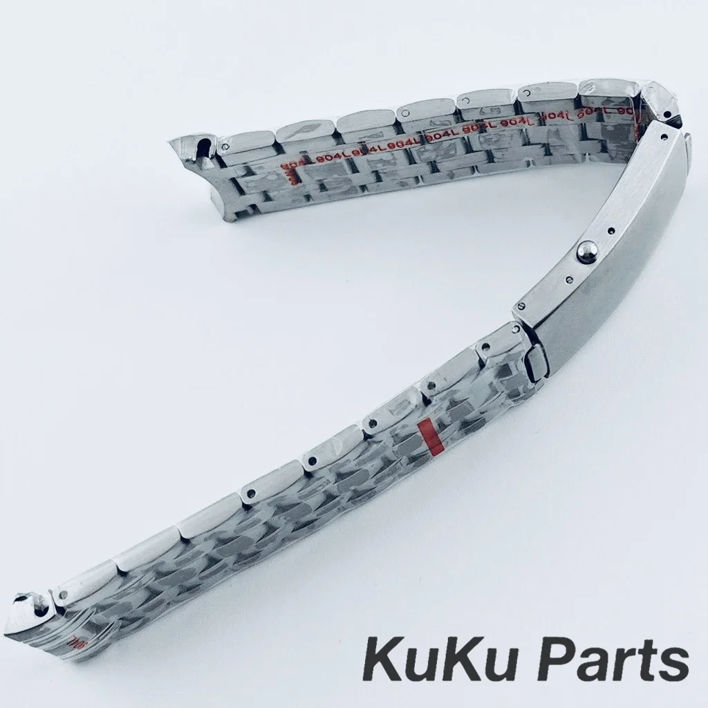 Premium 20mm Solid Stainless Steel Silver Watch Band Replacement Strap