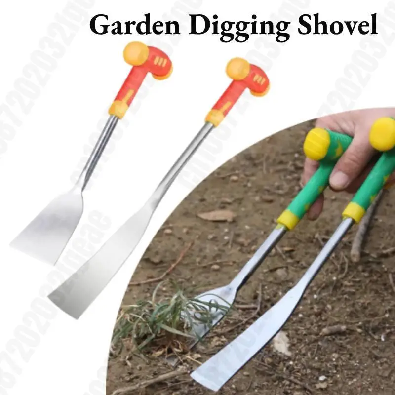 Agricultural Digging Shovel Stainless Steel with Plastic Handle Flower Shovel Garden Soil Scoop Digging Tool garden shovel