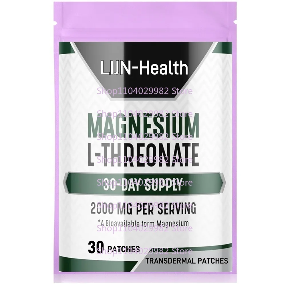 Magnesium L-Threonate Transdermal Patches High Absorption Brain and Cognitive Support 30 Patches