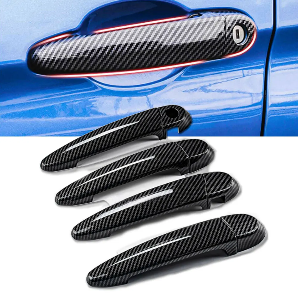 

Quality ABS Carbon Fiber Door Handle Cover for BMW 3 Series E90 E91 Sedan X1 X2 X3 2005-2012 Exterior Parts Car Accessories