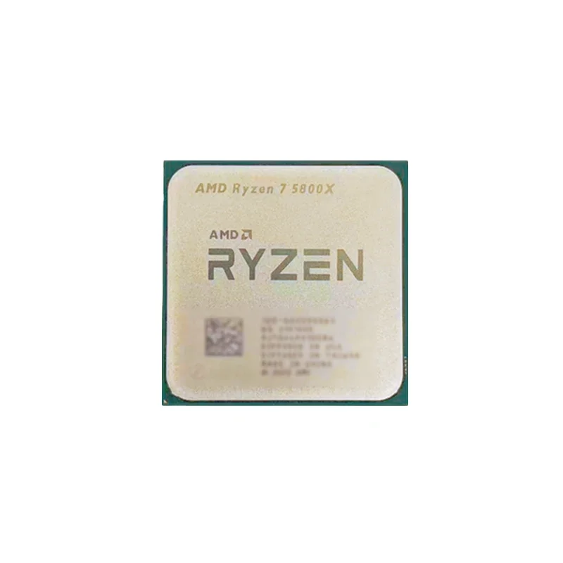 새로운 라이젠 7 5800X 트레이 프로세서 8코어 16스레드 4.7GHz 부스트 32MB L3 AM4 언락 PC 게이밍 CPU 벌크 버전 (오리지널 패키지 없음)