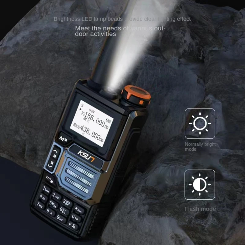 

KSUN UV60D Walkie Talkie Professional Long Range Portable Rechargeable For Hotel, Outdoor, Camping High capacity battery