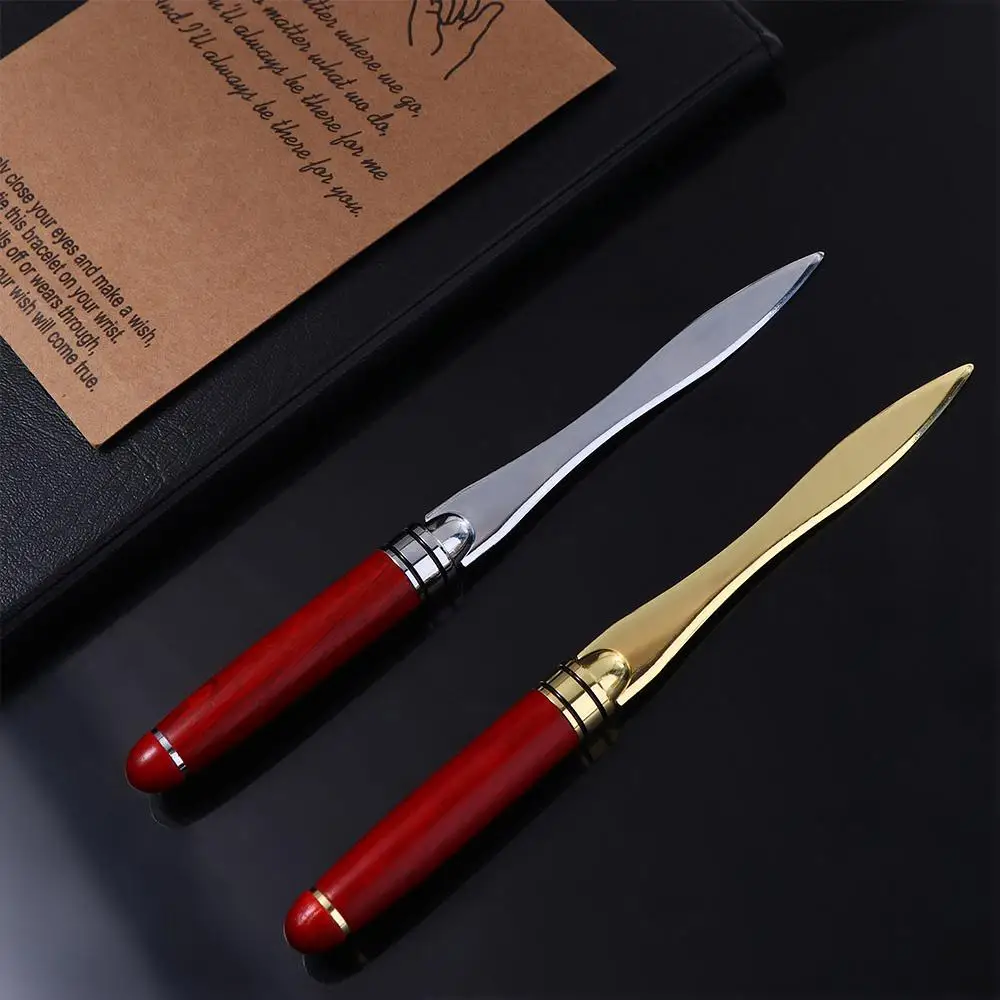 Wooden Handle Cut Paper Tool Letter Opener Envelopes Opener Express DIY Crafts Tool Letter Supplies Student Stationery utility knife,paper cutter,mail opener,unboxing knife,craft cutting knife