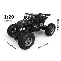Rc Car 1/20 Off Road Wireless Remote Control Alloy Climbing Car Lights Children 4WD Vehicle Model Toys for Boys Christmas Gifts 2