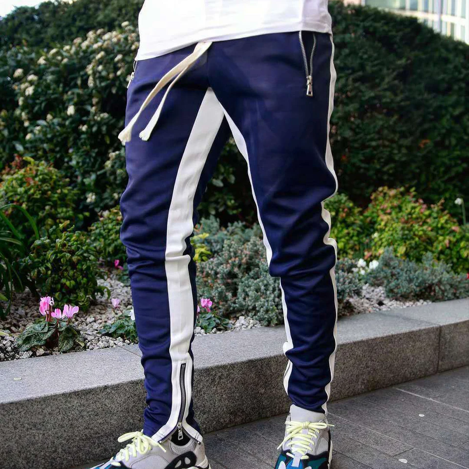 MENS SLIM FIT TRACKSUIT BOTTOM JOGGER SWEAT PANT JOGGING GYM TROUSER