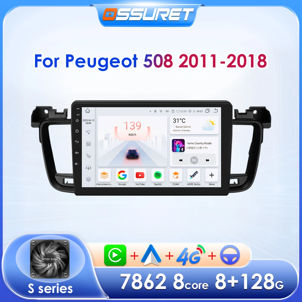 Android Car Multimidia Per Peugeot 508 I Ii Sw 2011-2018 Autoradio Video Stereo Gps Audio Player 2 Din Autoradio Carplay
