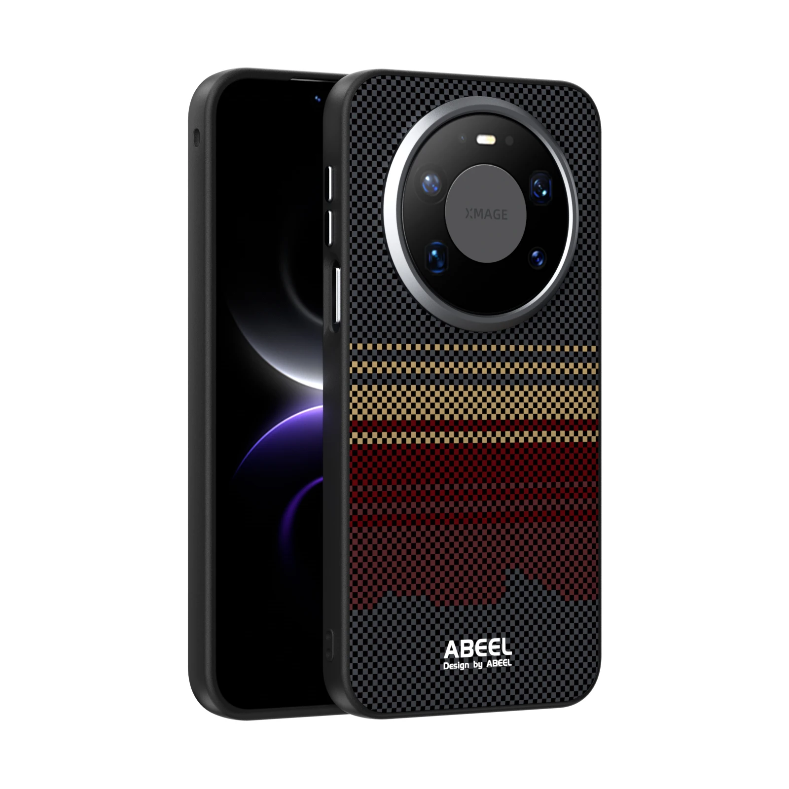 Luxury Magnetic Wireless Charging Phone Case with Deer Wall Texture & Business Design