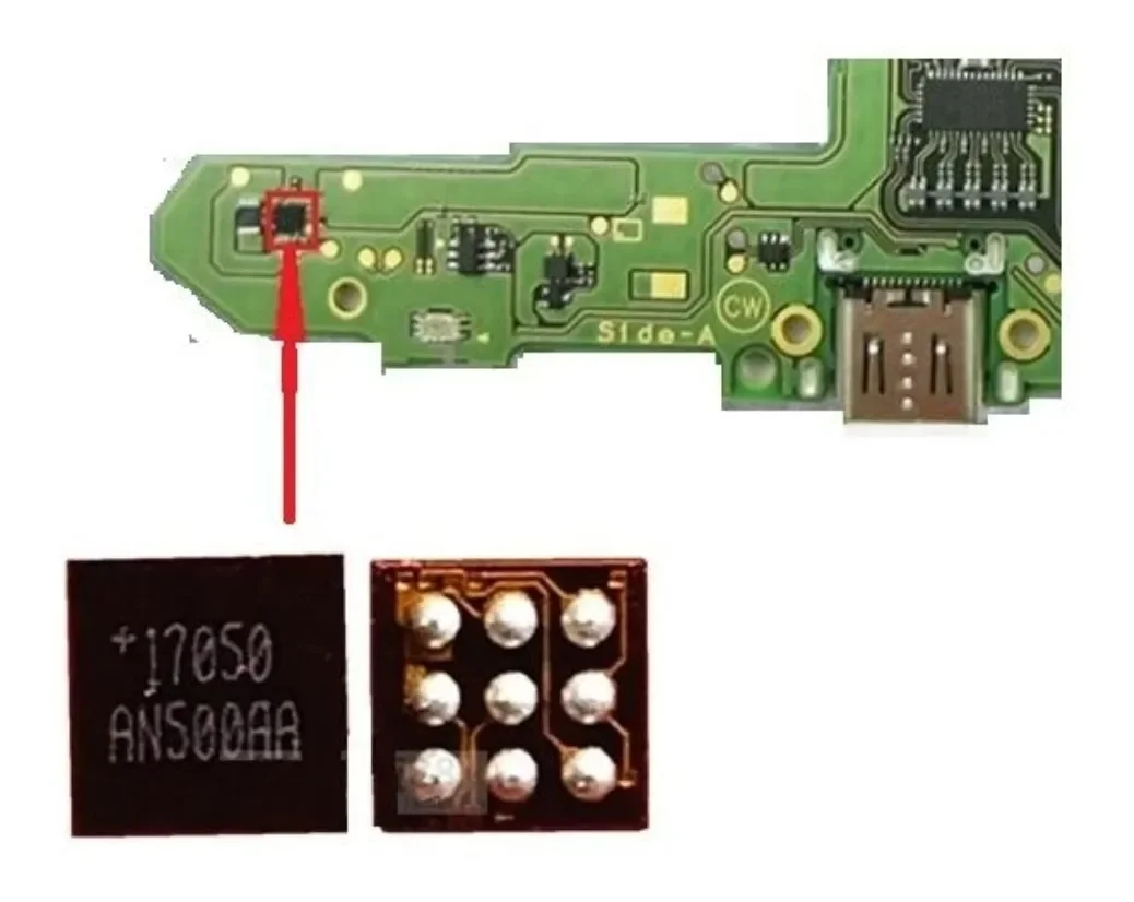 

5pcs Original Chip Module IC +17050 MAX17050 BGA9 Battery Detection for Switch Console
