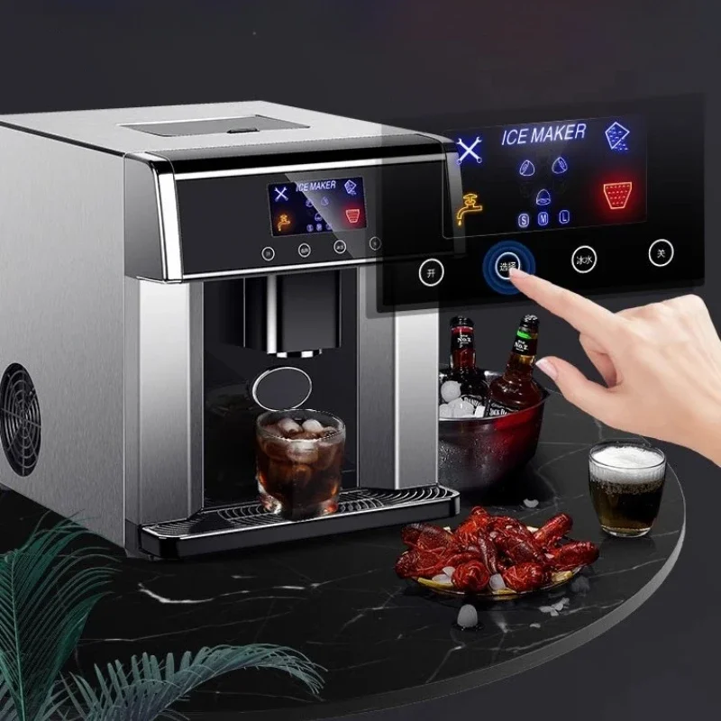 Commercial Automatic Ice Cube Maker Water Dispenser Cooler Household Portable Stainless Steel Ice Machine Kostkarka Do Lodu 5
