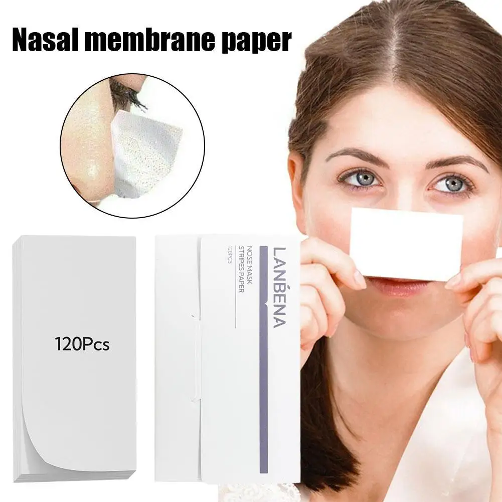 

120PCS Nose Paper Blackhead Remover Paper T Zone Care Nose Strips Acne Treatments Blackhead Removing Serum Nasal Paper Skin Care