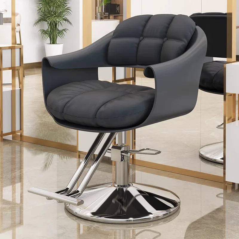 

Nail Modern Barber Chairs Luxury Hair Salon Specific Lifting Chair Rotating Fashionable Silla Con Ruedas Beauty Salon Furniture