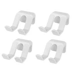 Universal Game Controller and Headset Wall Mount Stand Holder (White 4pcs type 1)