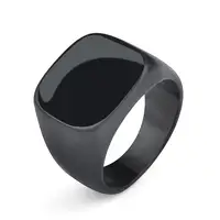 Trendy Titanium Steel Men Women Rings Punk Hip Hop 316L Stainless Steel Frosted Ring for Couples Wedding Party Jewelry Gift 2