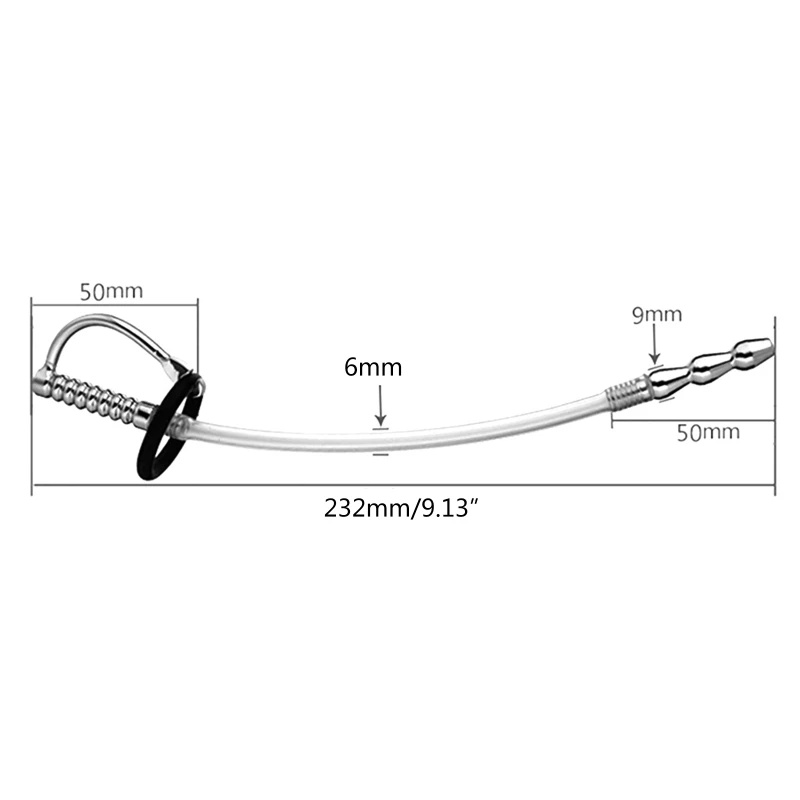 Sexy Men Male Gay Silicone Urethral Dilator Sound Stretching Plug Catheter New