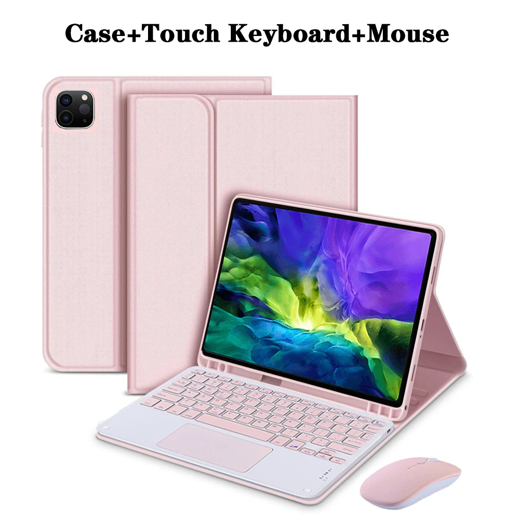 Premium Keyboard Case with Detachable Bluetooth Keyboard and Pencil Holder