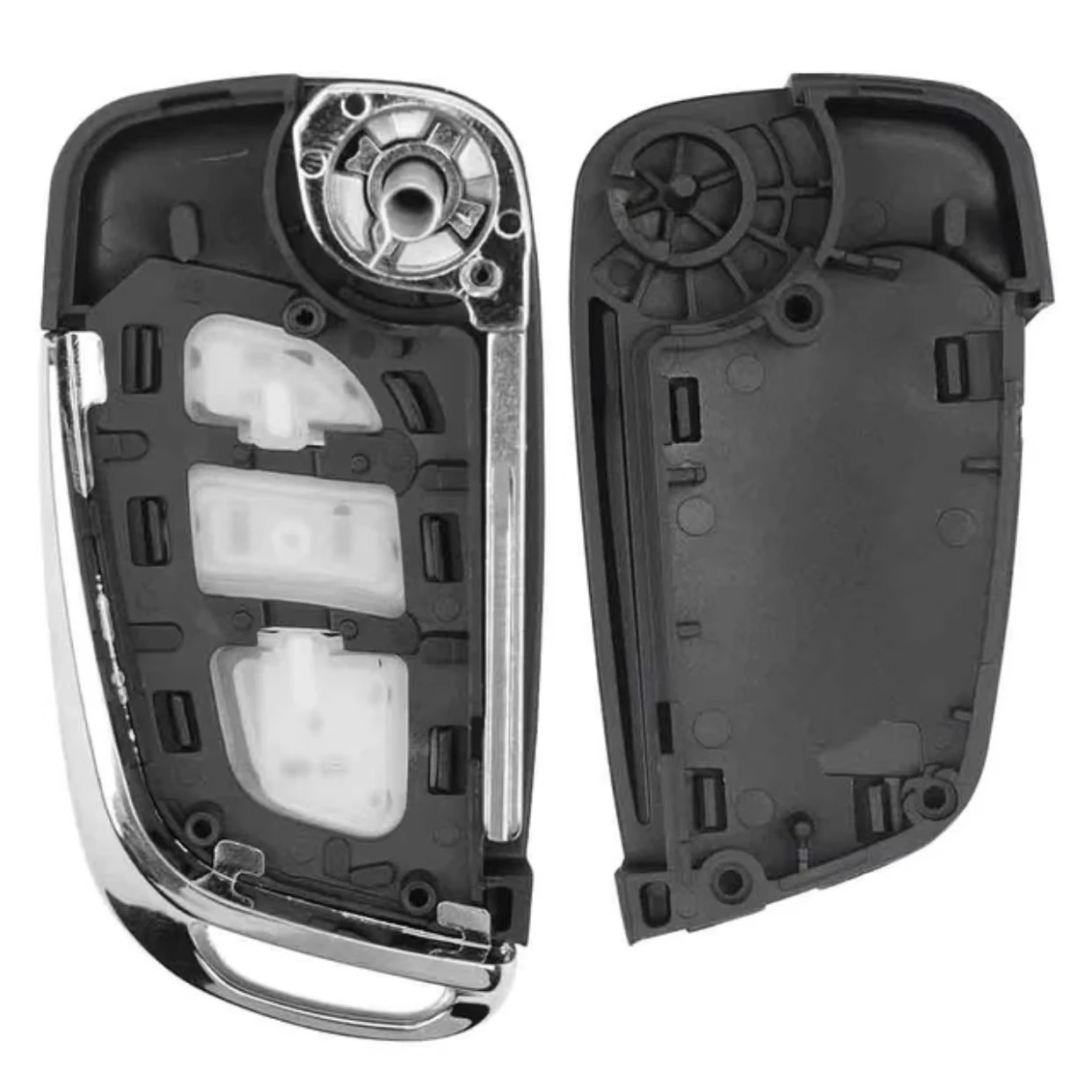 Enhanced Remote Key Shell Case by Jingxin - Flip Folding Design with HU83/VA2 Blade