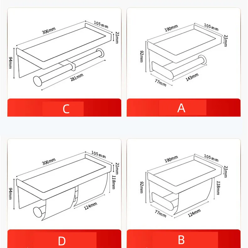 Porte-papier hygiénique élégant et stylé : distributeur perforé facile à utiliser - Inusitado Incanto