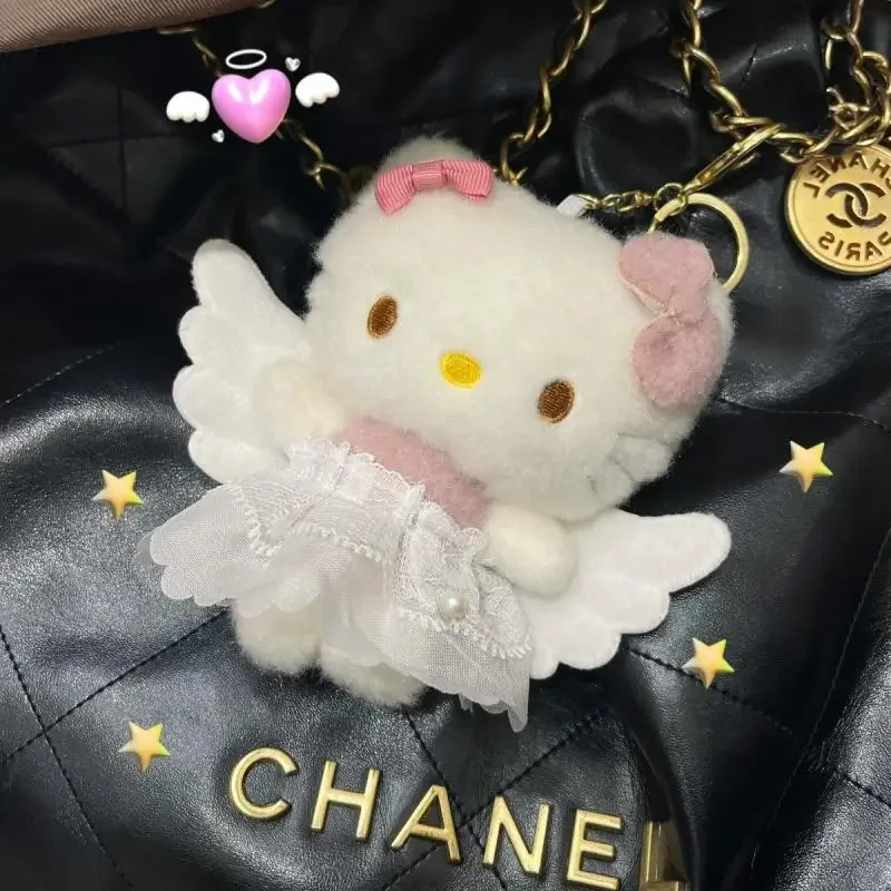 ハローキティ - ハローキティ　キティ ぬいぐるみ キーホルダー ティアラ エンジェル　天使 楽天市場】ハローキティ エンジェルキーホルダー 天使 キラキラ