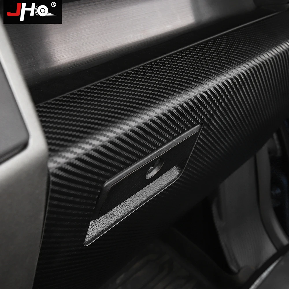 JHO Car Door Sill Anti Kick Pad Sticker Protector Auto Side Anti Scratch Tape Film Copilot Storage Box for Ford F150 Raptor