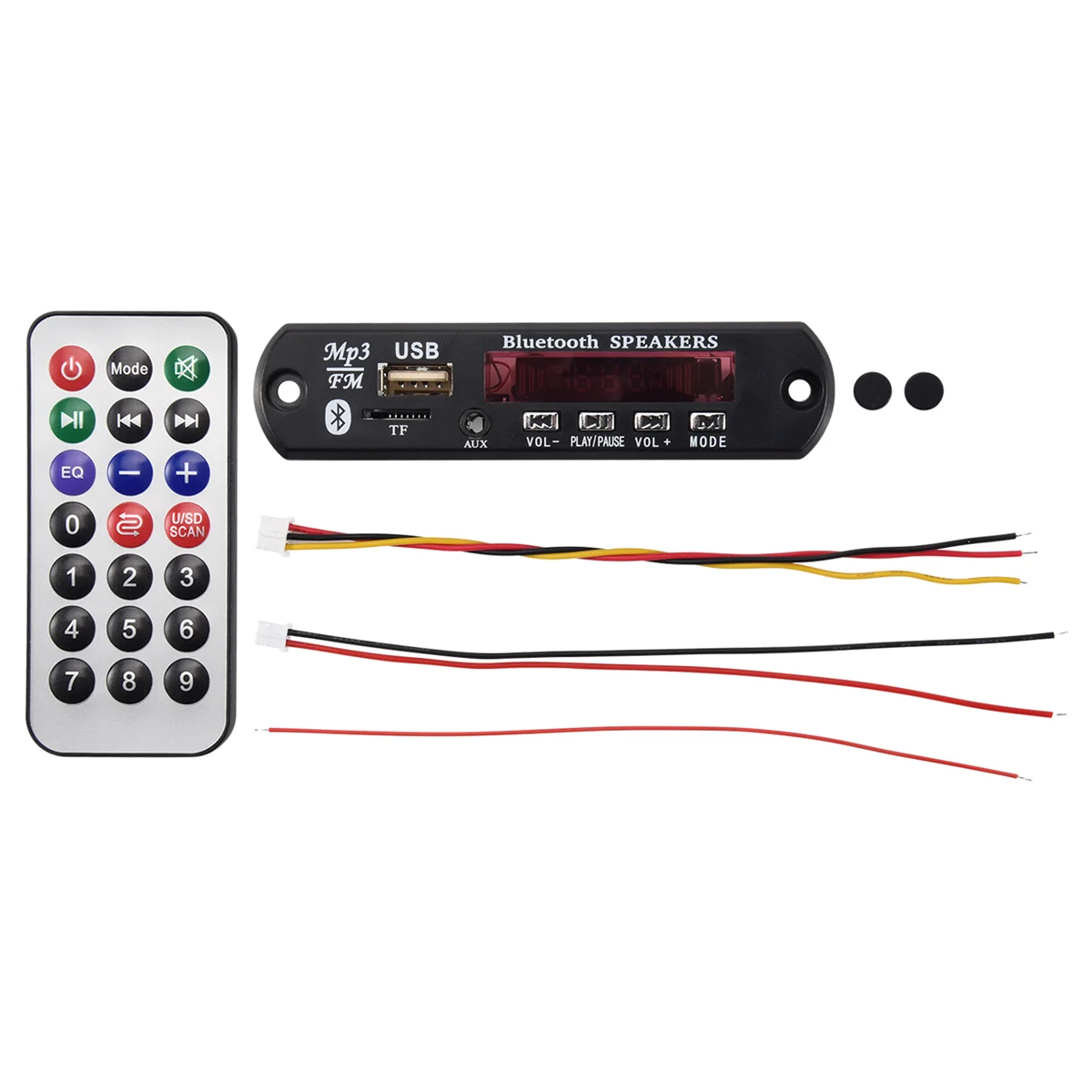 Y45A-Bluetooth 5.0 MP3 Decoder Board DC 5V 12V Car FM Radio Module Support TF USB AUX for Car Phone